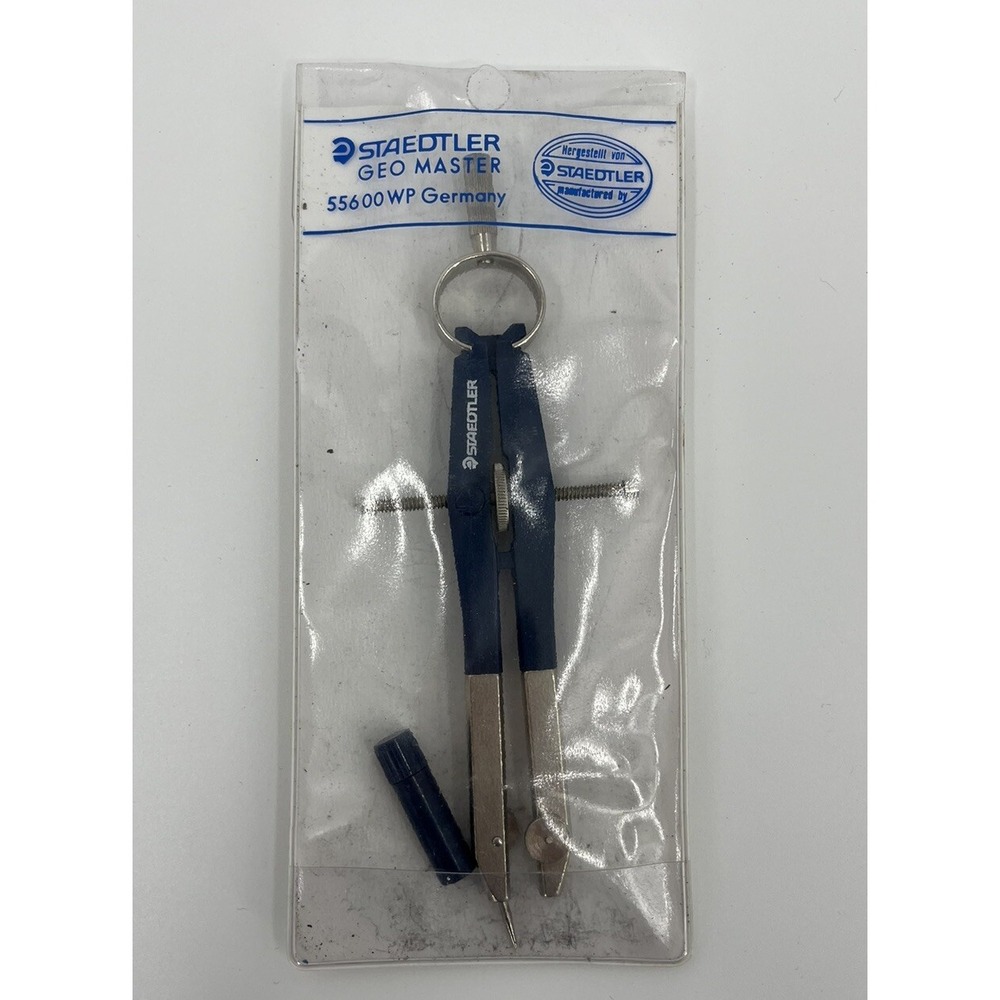 Staedtler Geo Master Compass Art Drafting Tool Case Lead 55600 WP Germany